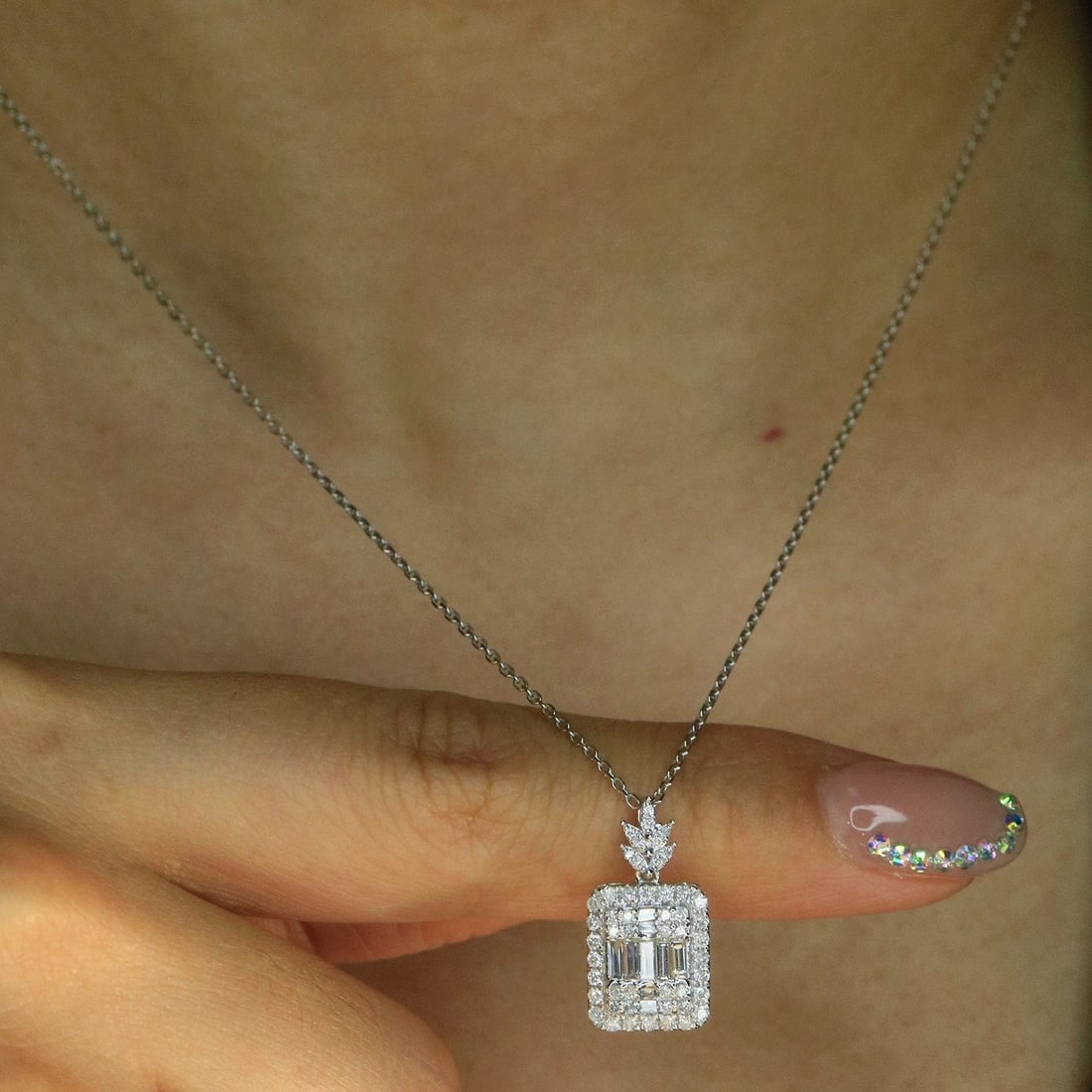 14k Gold 1.32 Ctw Natural H Diamond Jewelry Set - 4