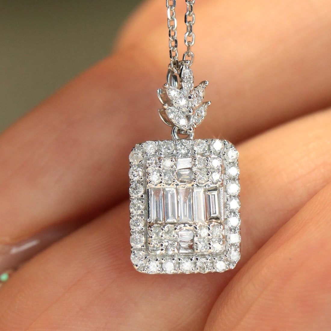 14k Gold 1.32 Ctw Natural H Diamond Jewelry Set - 9