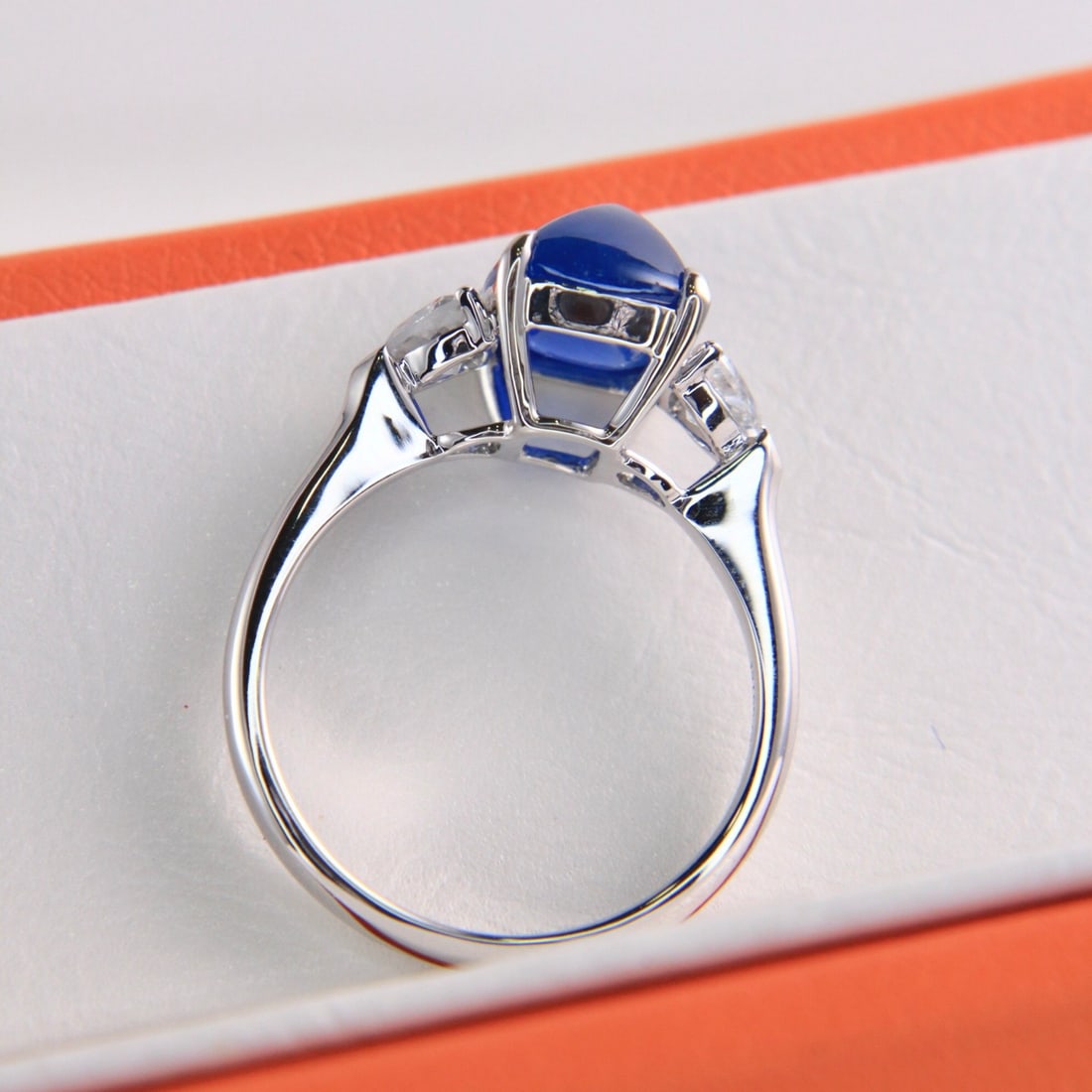 14k Gold 4.48 Ctw Natural Sapphire & Sapphire Ring - 5