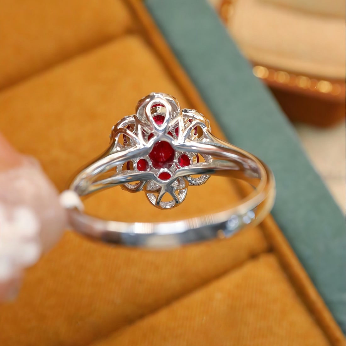 14k Gold 1.01 Ctw Natural Ruby & Ruby Ring - 4