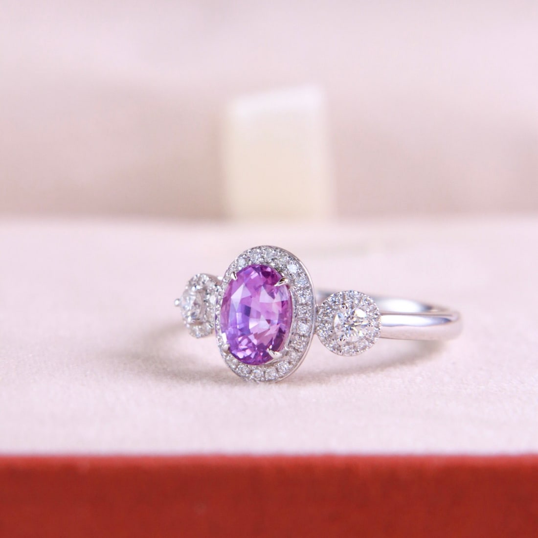 14k Gold 1.60 Ctw Natural Sapphire & Diamond Ring - 2