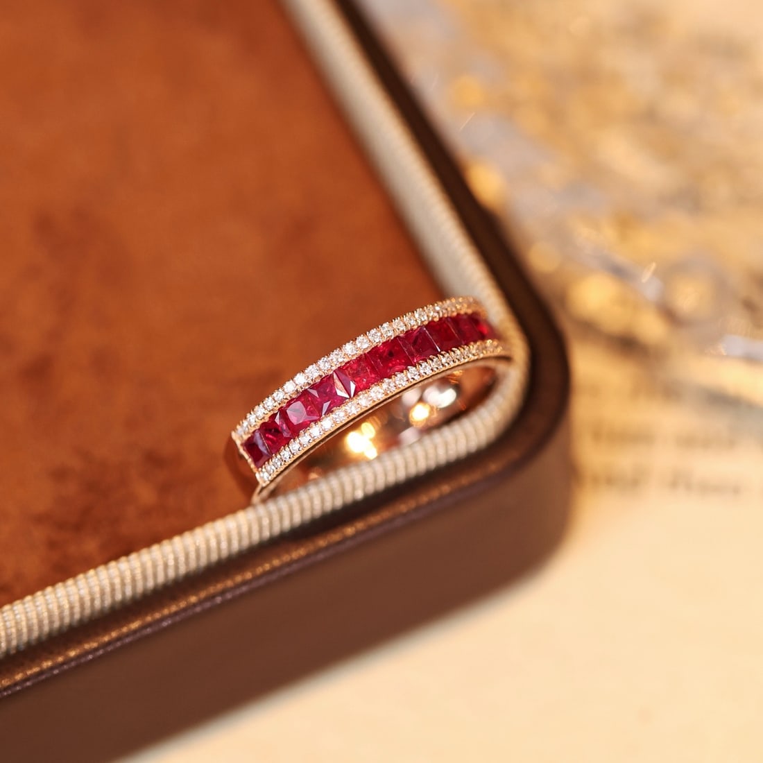 14k Gold 1.18 Ctw Natural Ruby & Diamond Ring - 4