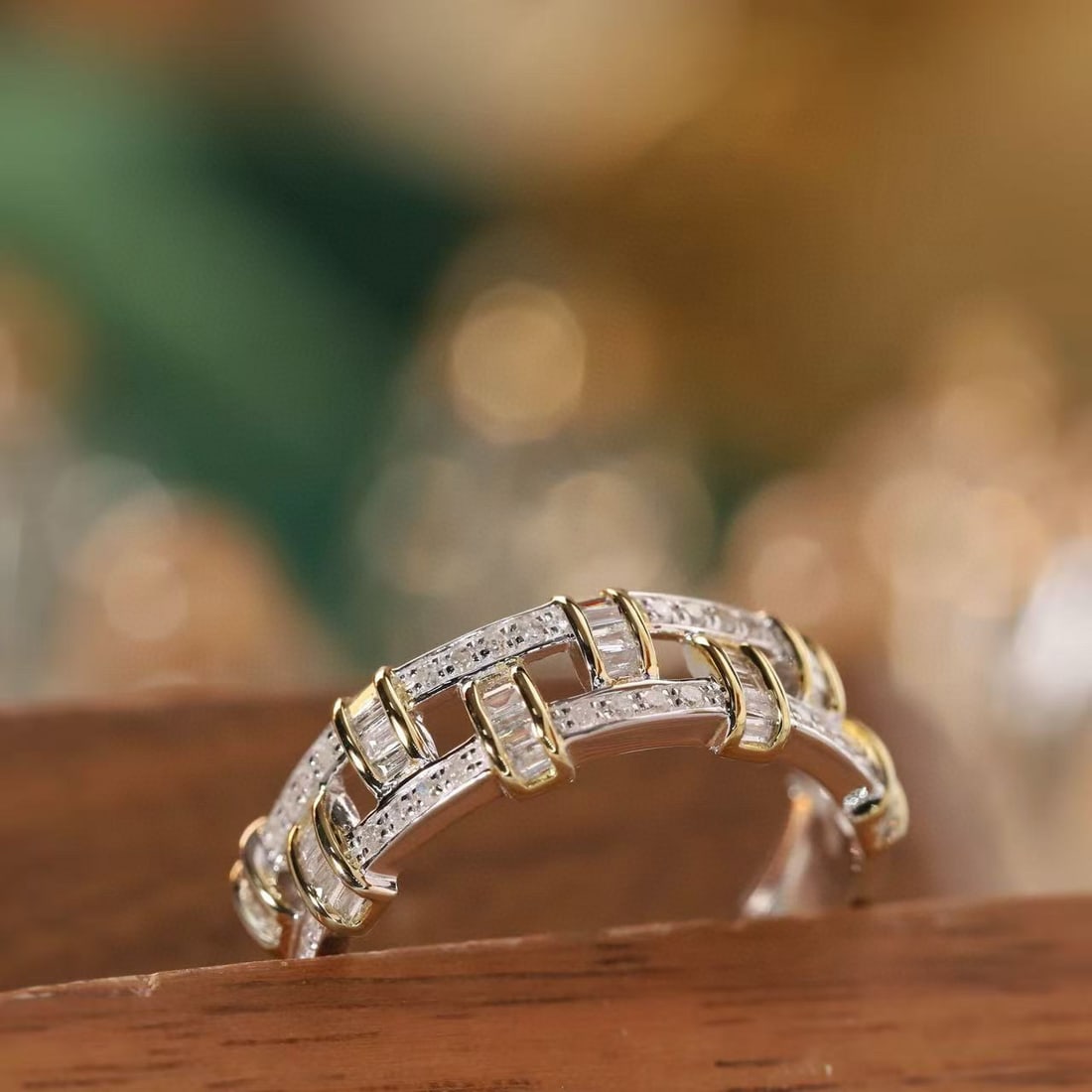 14k Gold 0.45 Ct Natural H Diamond Ring - 2