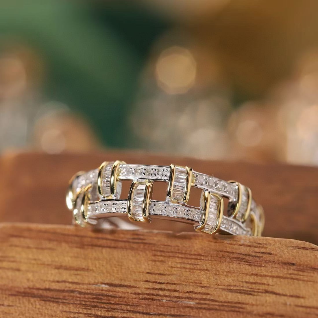 14k Gold 0.45 Ct Natural H Diamond Ring - 3