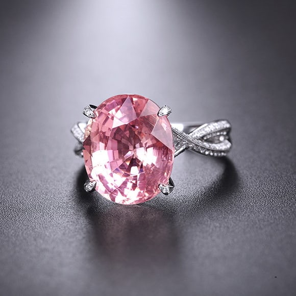 14k Gold 7.74 Ctw Natural Tourmaline & Diamond Ring - 3