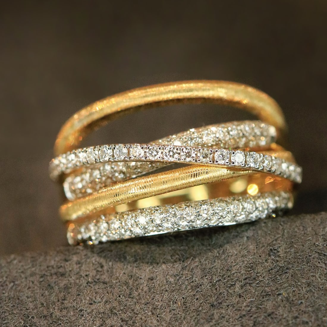 14k Gold 0.75 Ct Natural H Diamond Ring - 2