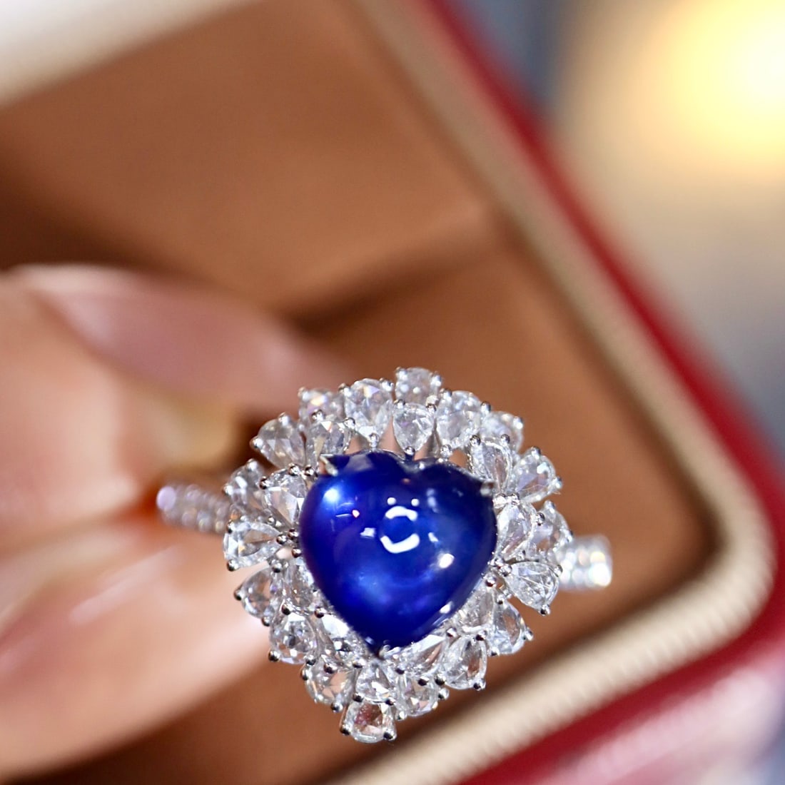 14k Gold 2.45 Ctw Natural Sapphire & Diamond Ring - 3