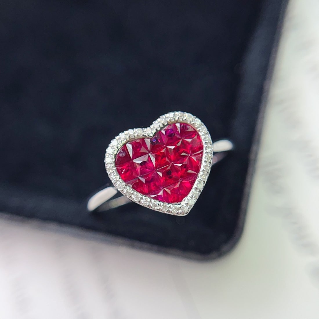 14k Gold 1.55 Ct Natural Ruby & Diamond Ring - 3