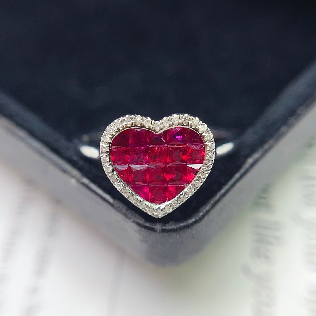 14k Gold 1.55 Ct Natural Ruby & Diamond Ring - 4