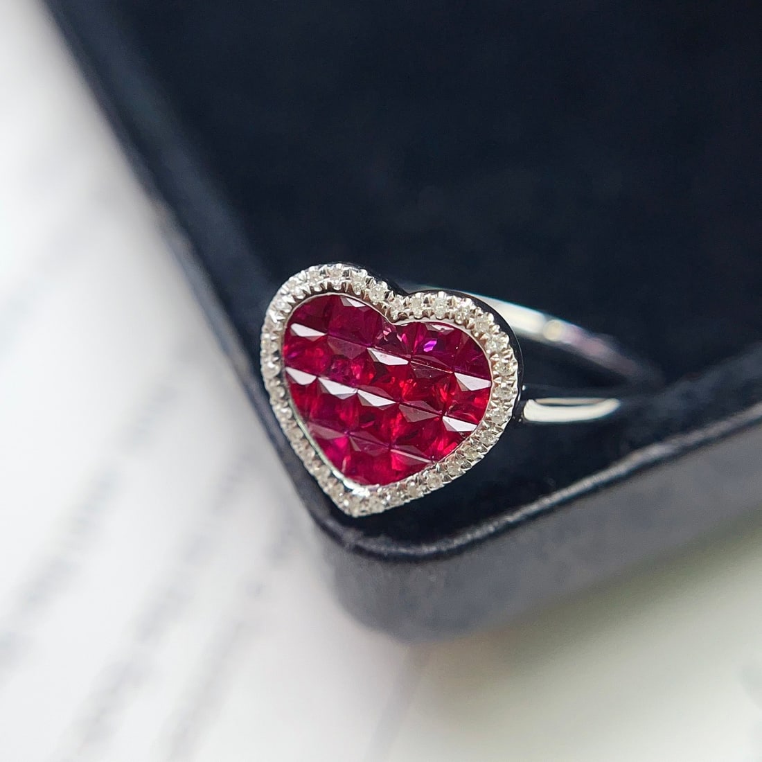 14k Gold 1.55 Ct Natural Ruby & Diamond Ring - 5