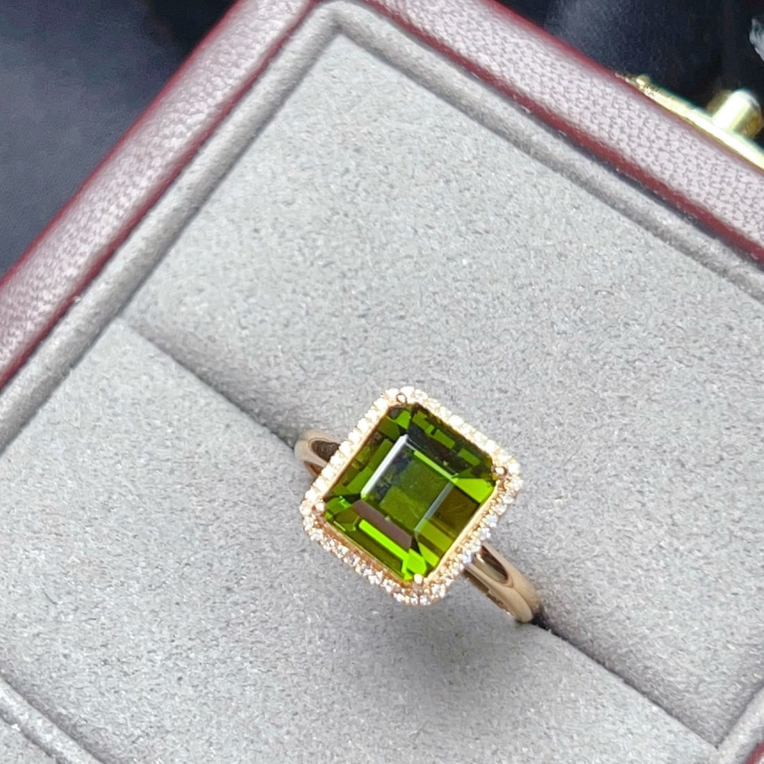 14k Gold 4.82 Ctw Natural Tourmaline & Diamond Ring - 2