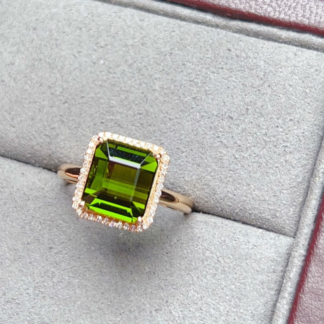 14k Gold 4.82 Ctw Natural Tourmaline & Diamond Ring - 3