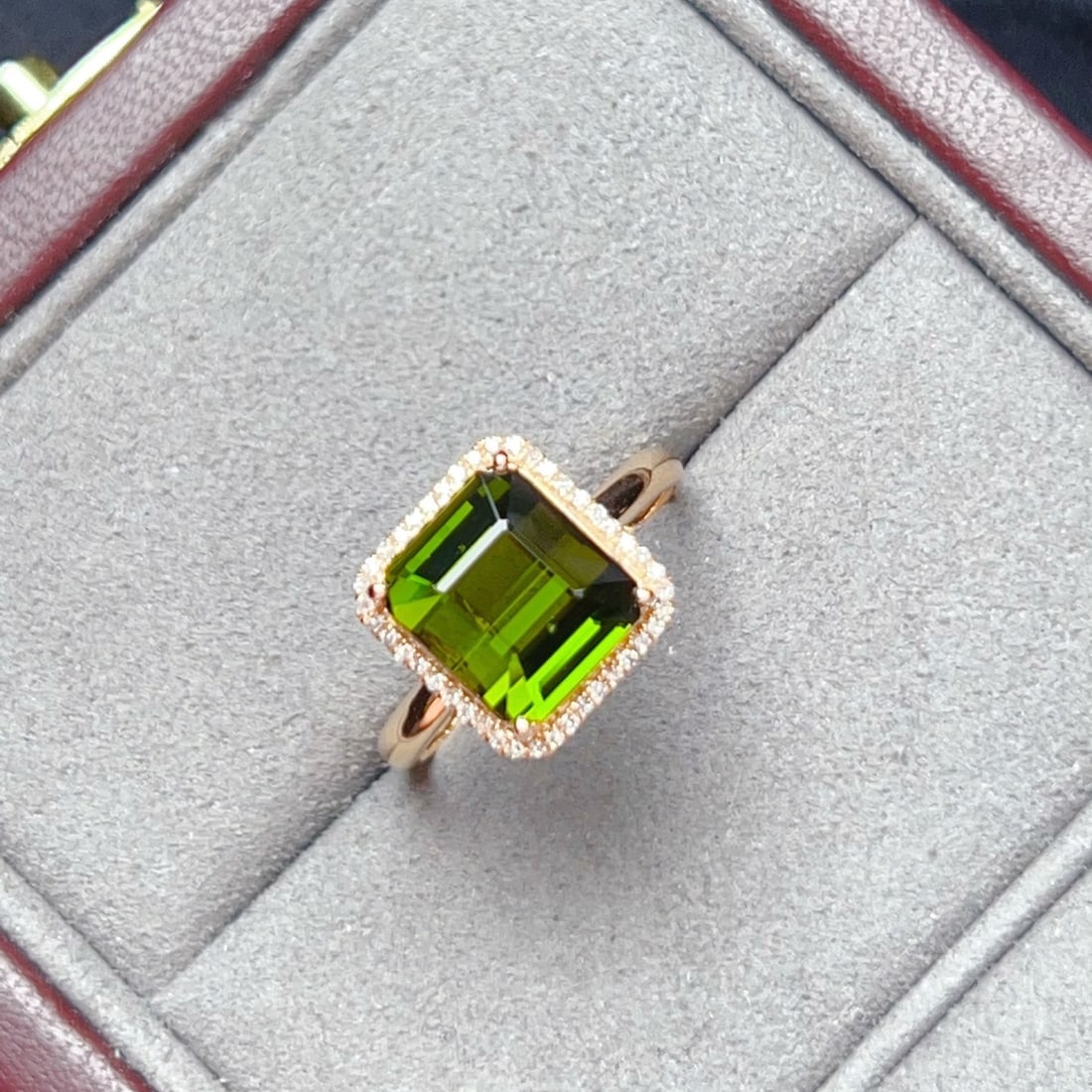 14k Gold 4.82 Ctw Natural Tourmaline & Diamond Ring - 4