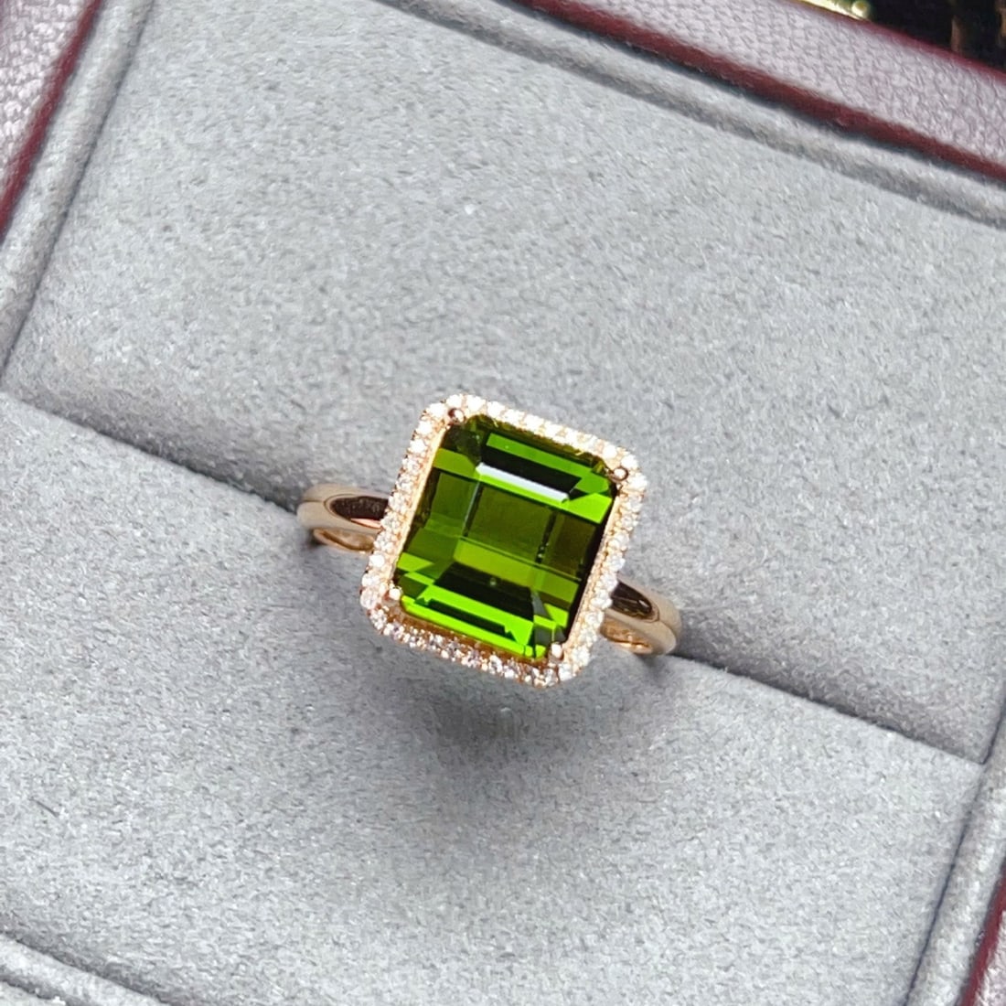 14k Gold 4.82 Ctw Natural Tourmaline & Diamond Ring - 5
