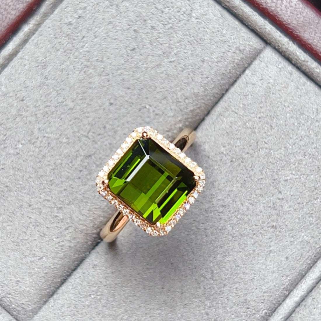 14k Gold 4.82 Ctw Natural Tourmaline & Diamond Ring - 6