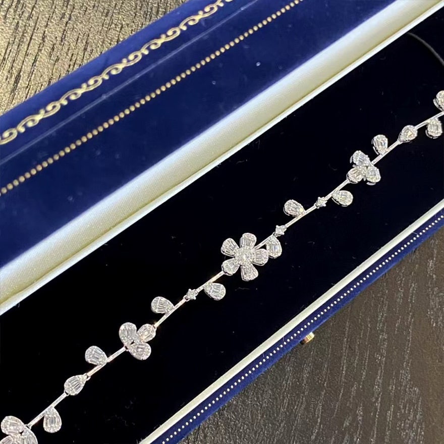 14k Gold 1.7 Ct Natural H Diamond Bracelet - 3