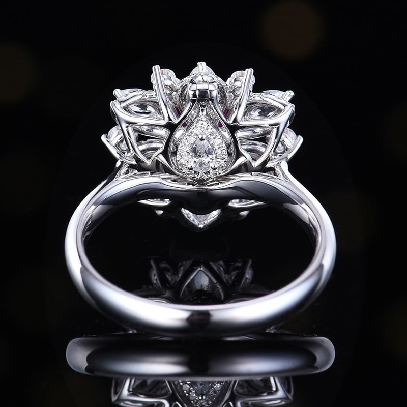 14k Gold 1.34 Ctw Natural Ruby & Diamond Ring/pendant( Without Chain ) - 5