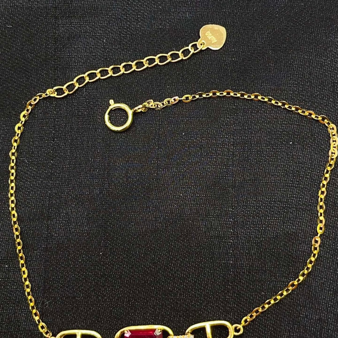 14k Gold 0.72 Ct Natural Ruby & Diamond Bracelet - 3