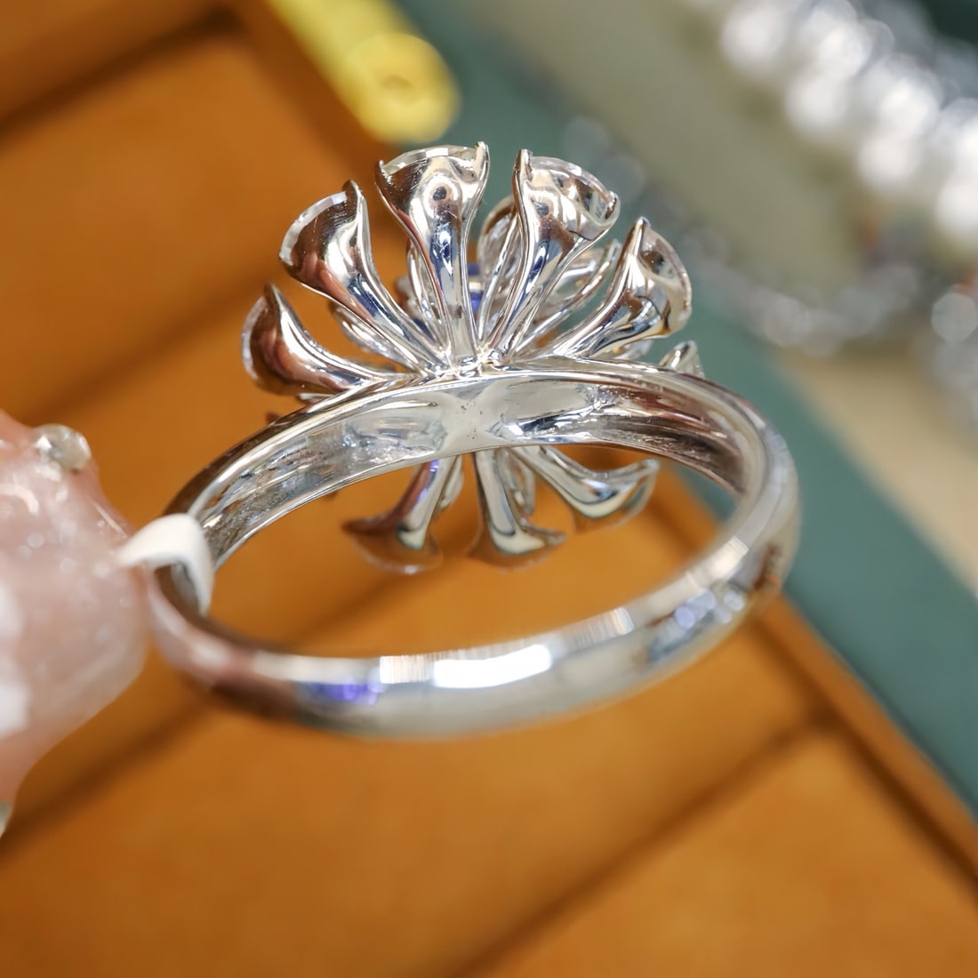 14k Gold 2.35 Ctw Natural Sapphire & Sapphire Ring - 4