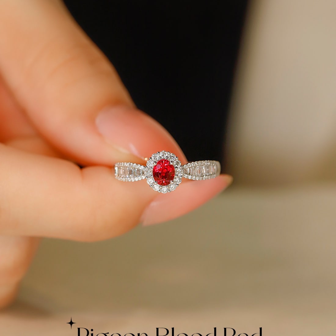 14k Gold 0.79 Ctw Natural Ruby & Diamond Ring - 2