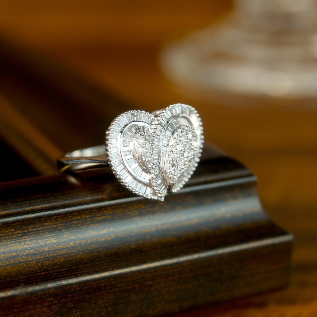 14k Gold 1.00 Ct Natural H Diamond Ring - 2