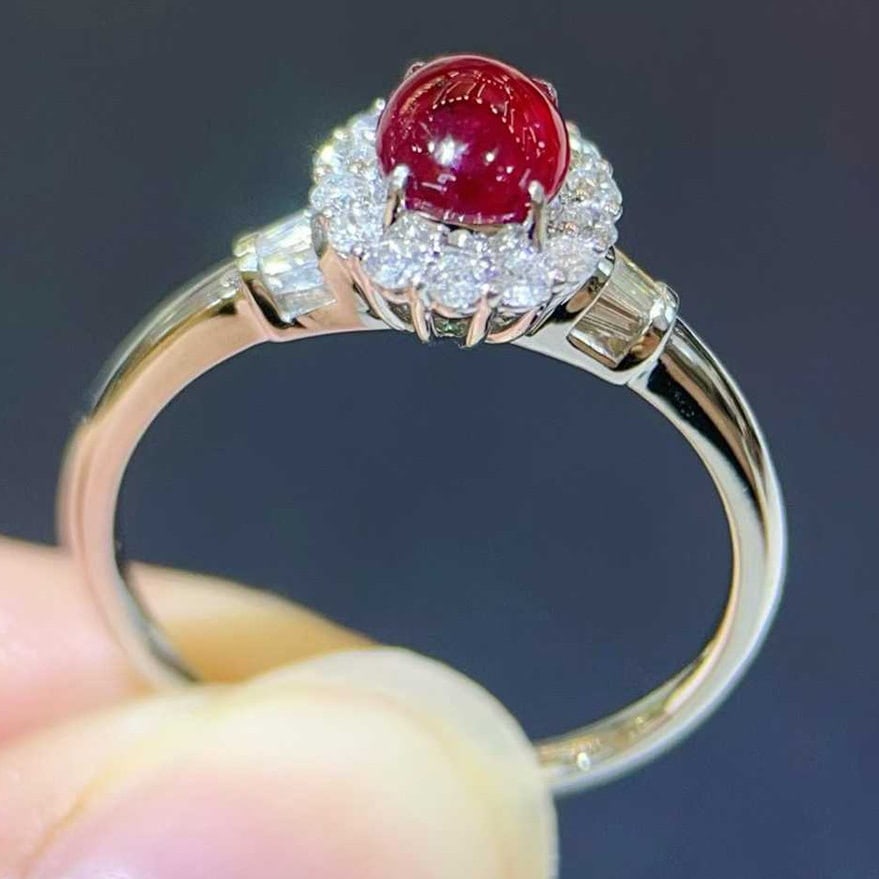 14k Gold 1.30 Ctw Natural Ruby & Diamond Ring - 3