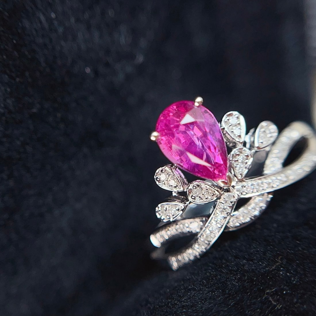 14k Gold 1.15 Ct Natural Ruby & Diamond Ring - 2