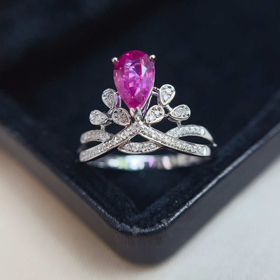 14k Gold 1.15 Ct Natural Ruby & Diamond Ring - 5