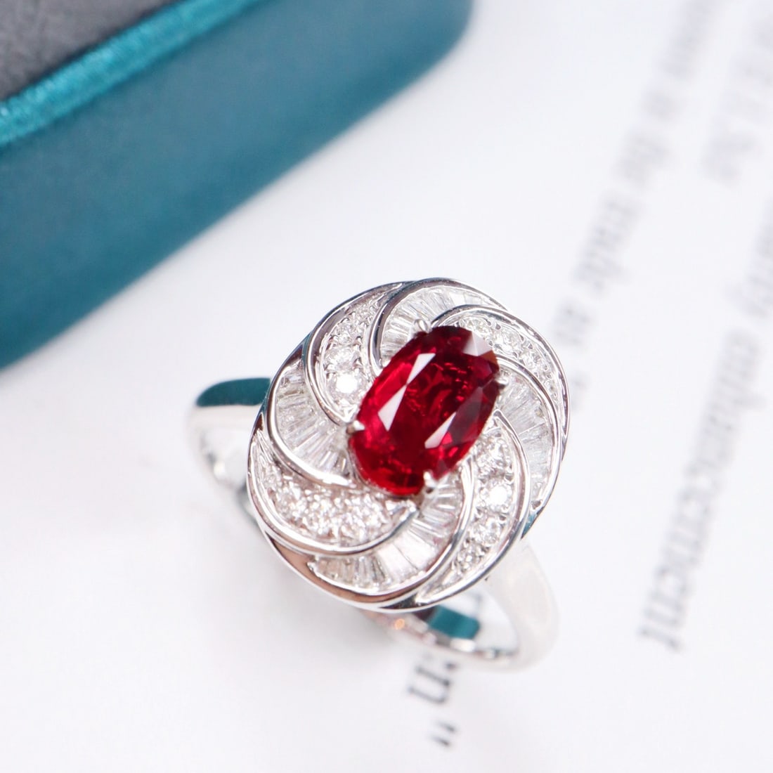 14k Gold 1.50 Ctw Natural Ruby & Diamond Ring/pendant( Without Chain ) - 2