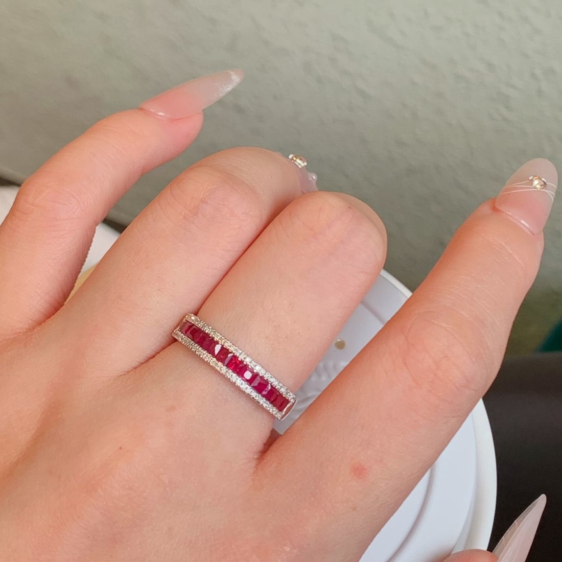 14k Gold 1.18 Ctw Natural Ruby & Diamond Ring - 5