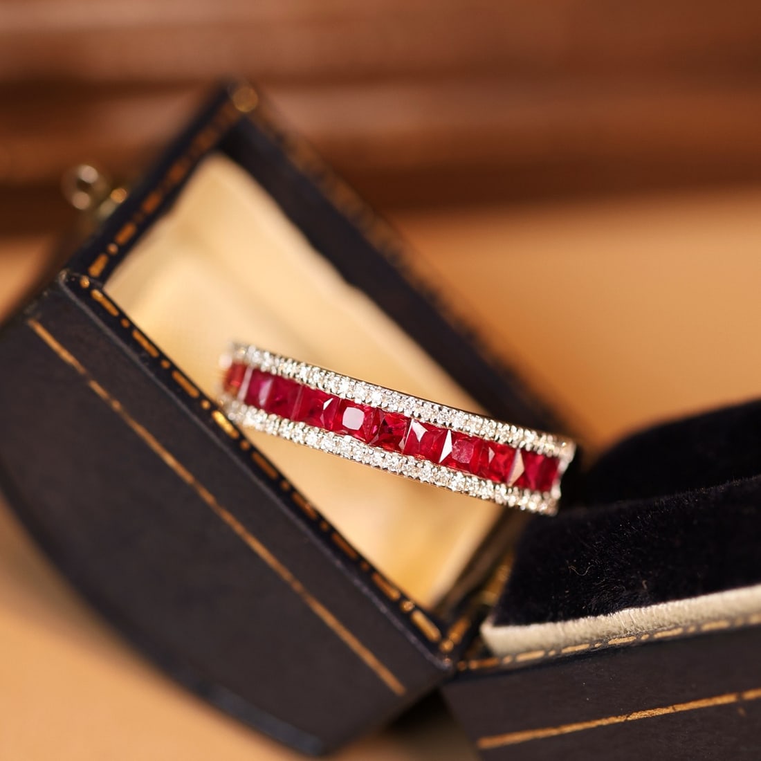 14k Gold 1.18 Ctw Natural Ruby & Diamond Ring - 6