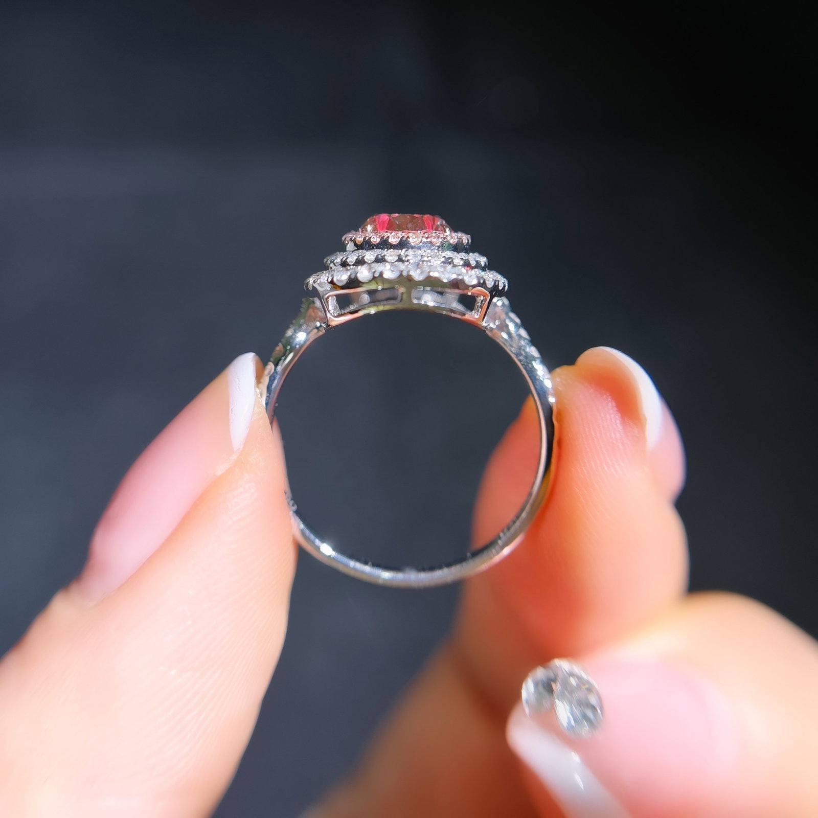 14k Gold 1.97 Ctw Natural Pink Diamond & Diamond Ring - 4