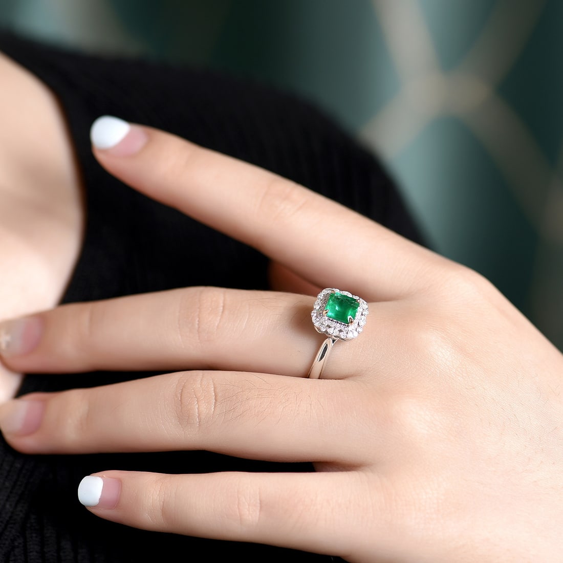 14k Gold 1.69 Ctw Natural Emerald & Diamond Ring/pendant( Without Chain ) - 9