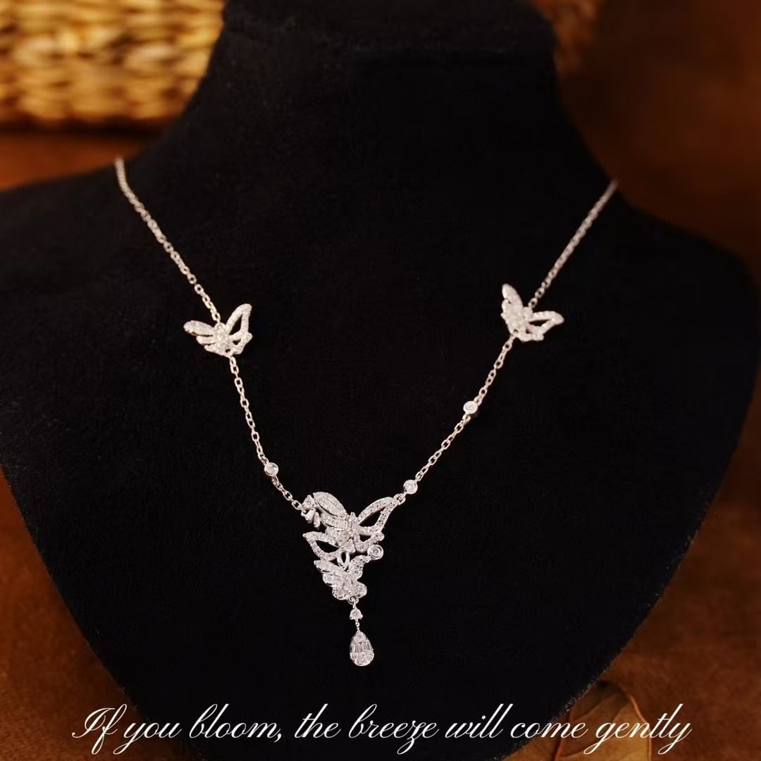 14k Gold 0.5 Ct Natural H Diamond Necklace - 2