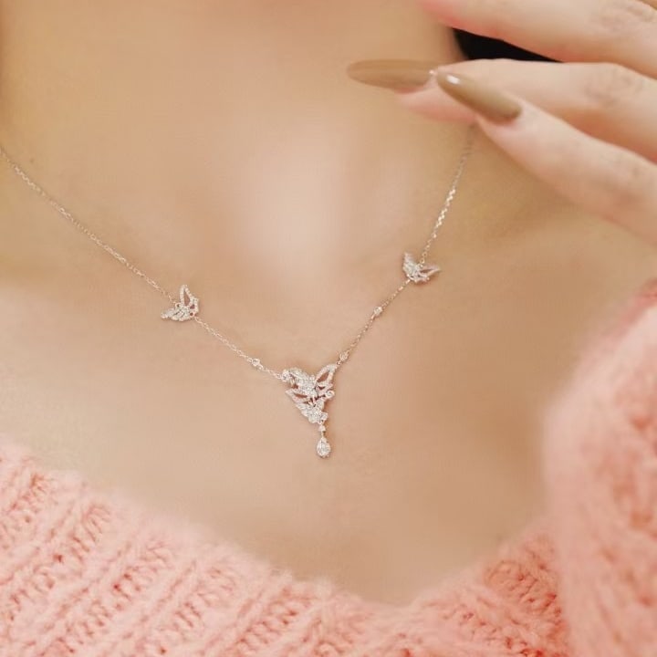 14k Gold 0.5 Ct Natural H Diamond Necklace - 4