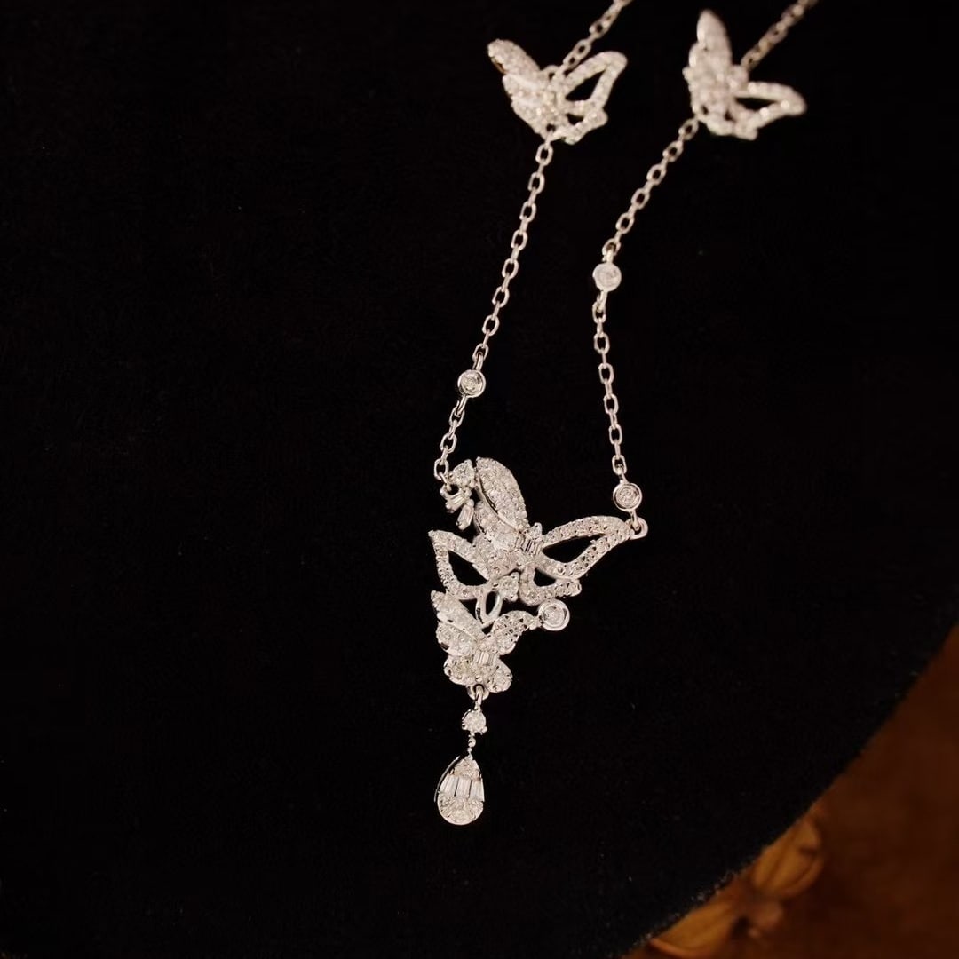 14k Gold 0.5 Ct Natural H Diamond Necklace - 6