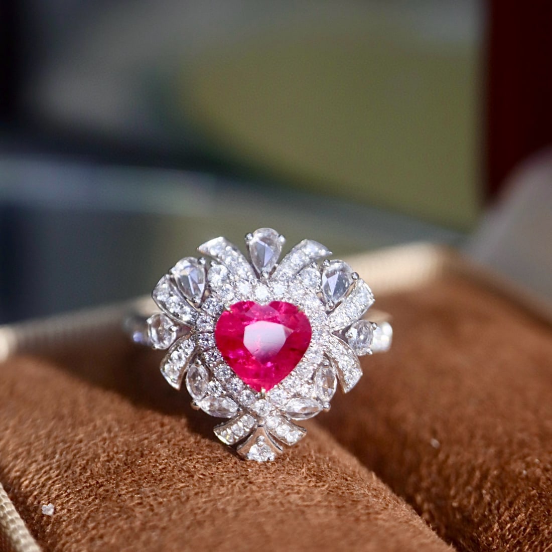 14k Gold 1.26 Ctw Natural Ruby & Diamond Ring - 4