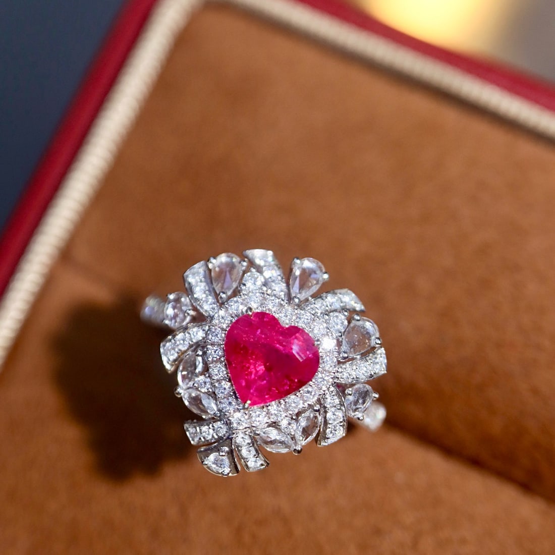 14k Gold 1.26 Ctw Natural Ruby & Diamond Ring - 8