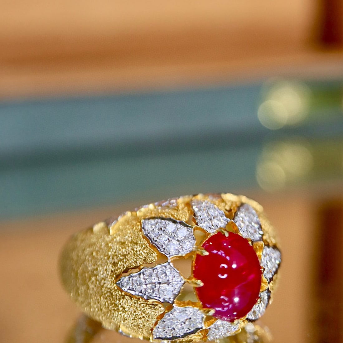 14k Gold 1.85 Ctw Natural Ruby & Diamond Ring - 3