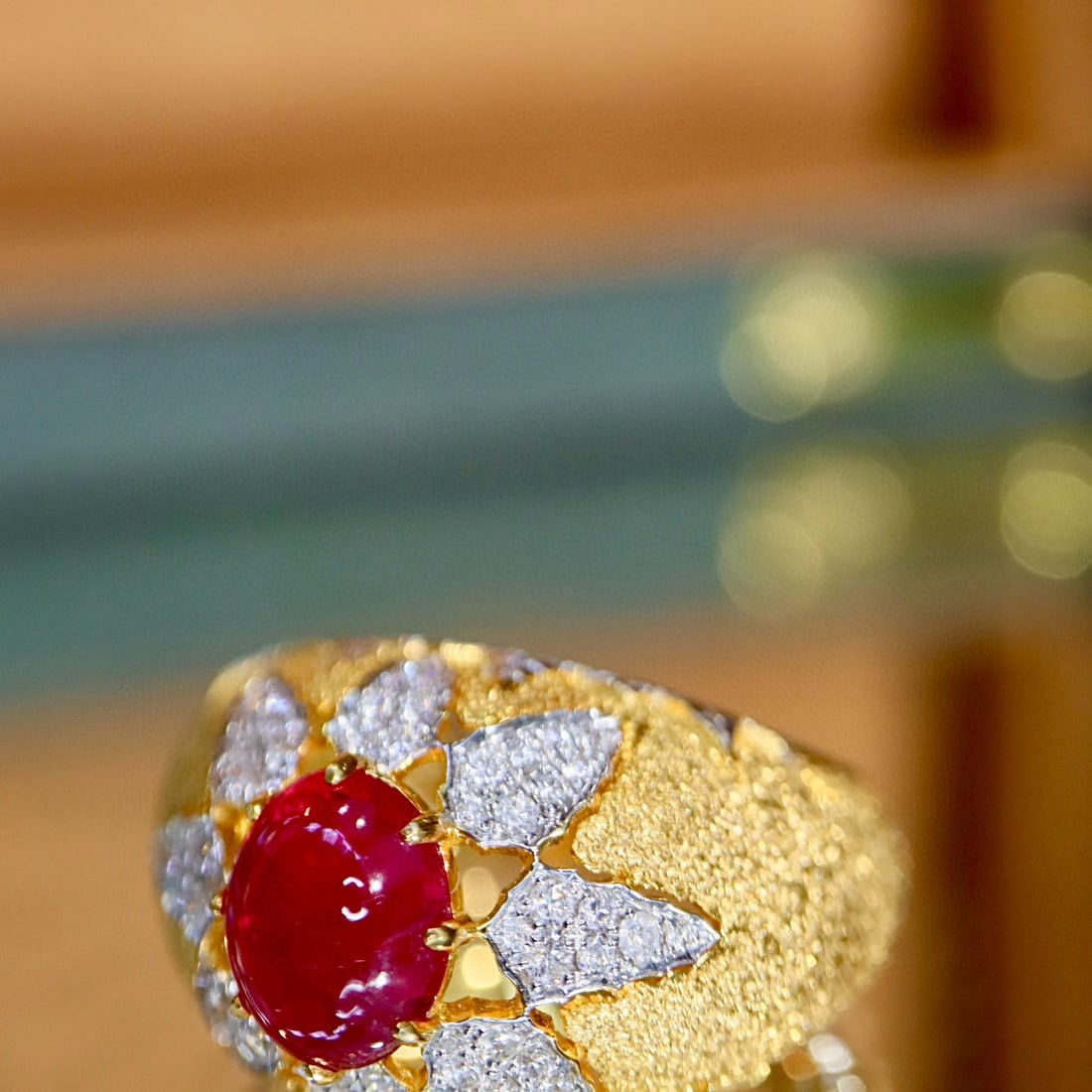 14k Gold 1.85 Ctw Natural Ruby & Diamond Ring - 4