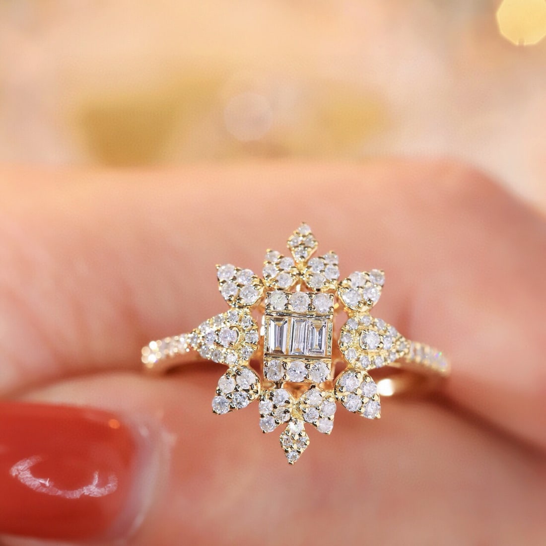 14k Gold 0.5 Ct Natural H Diamond Ring: Ref:231143196 // gold content:14k gold // ring size:7. 25us // // main gemstone:diamond // shape:multiple // carat weight:0. 5ct // clarity grade:vs-si // color:h // treatment:natural // High Estimat