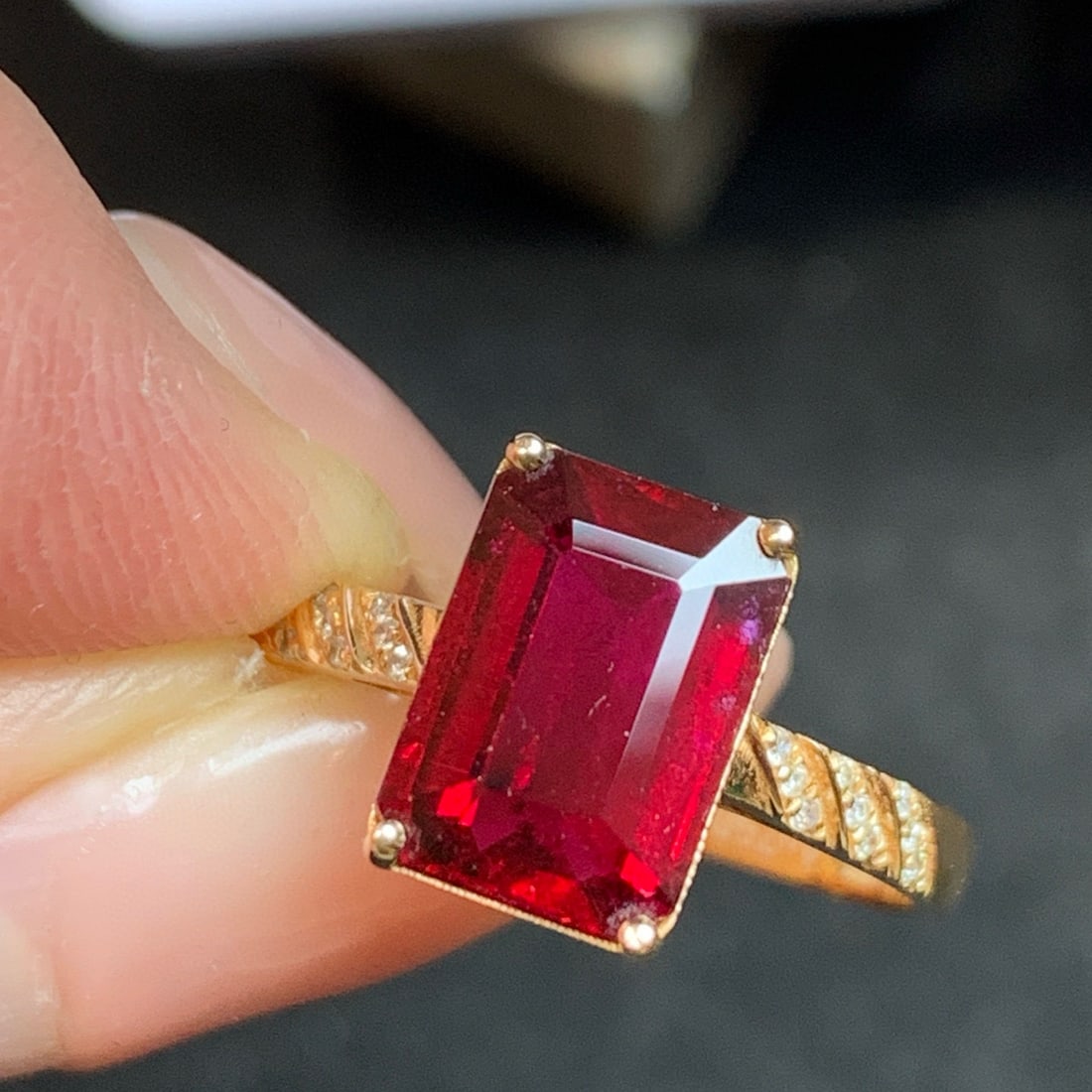 14k Gold 2.59 Ct Natural Tourmaline & Diamond Ring - 2