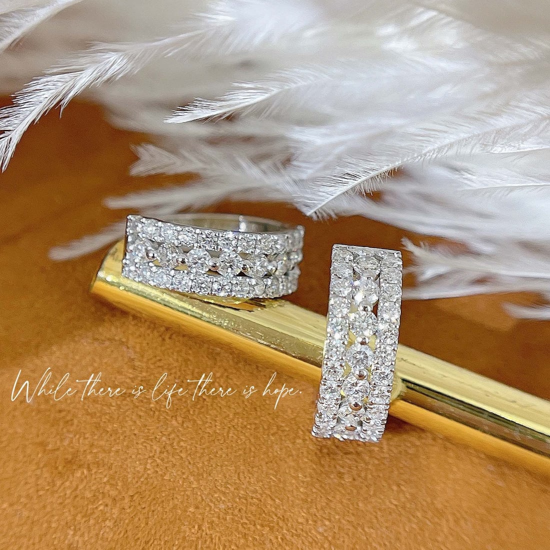 14k Gold 1 Ct Natural H Diamond Earrings - 6