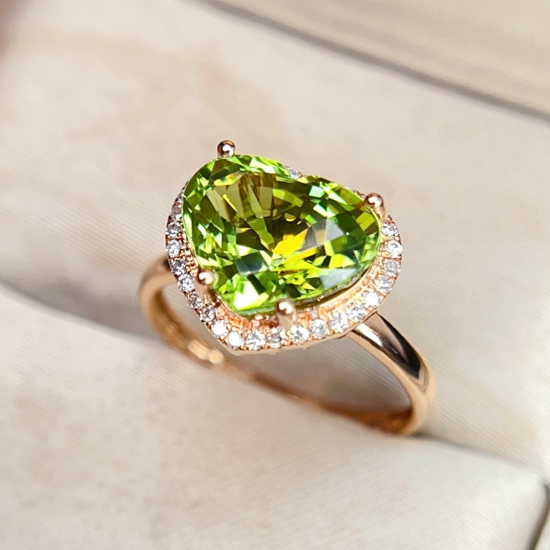 14k Gold 3.74 Ctw Natural Tourmaline & Diamond Ring - 2