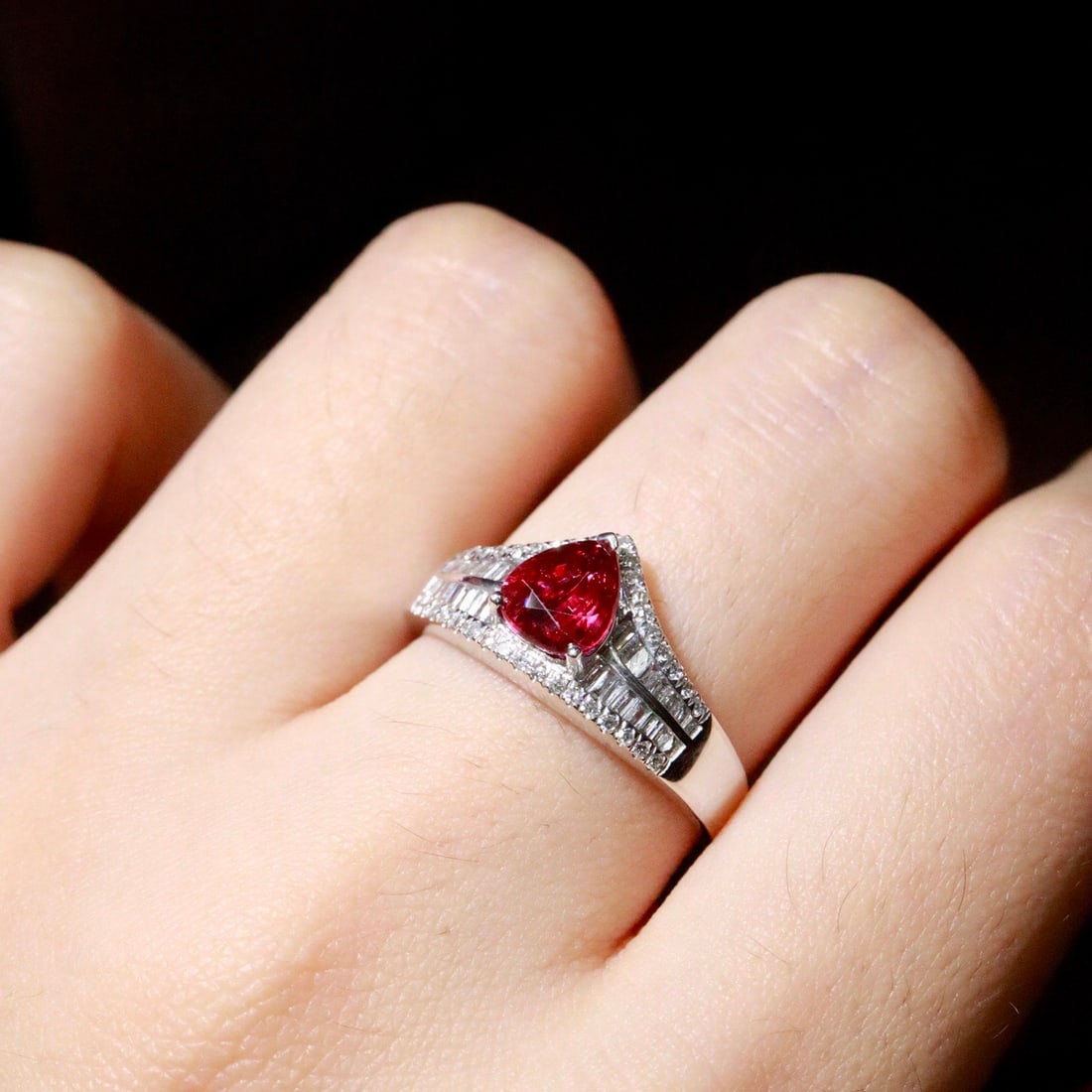 14k Gold 1.39 Ctw Natural Ruby & Diamond Ring - 6