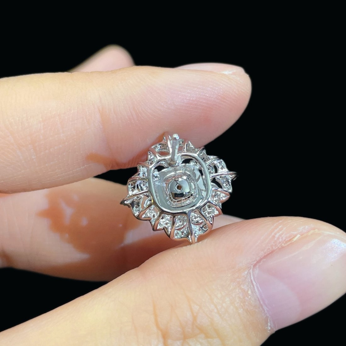 14k Gold 0.70 Ctw Natural Yellow Diamond & Diamond Earrings - 5