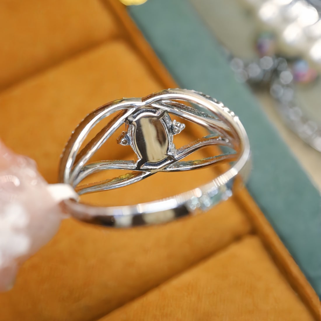 14k Gold 1.52 Ctw Natural Sapphire & Diamond Ring - 4