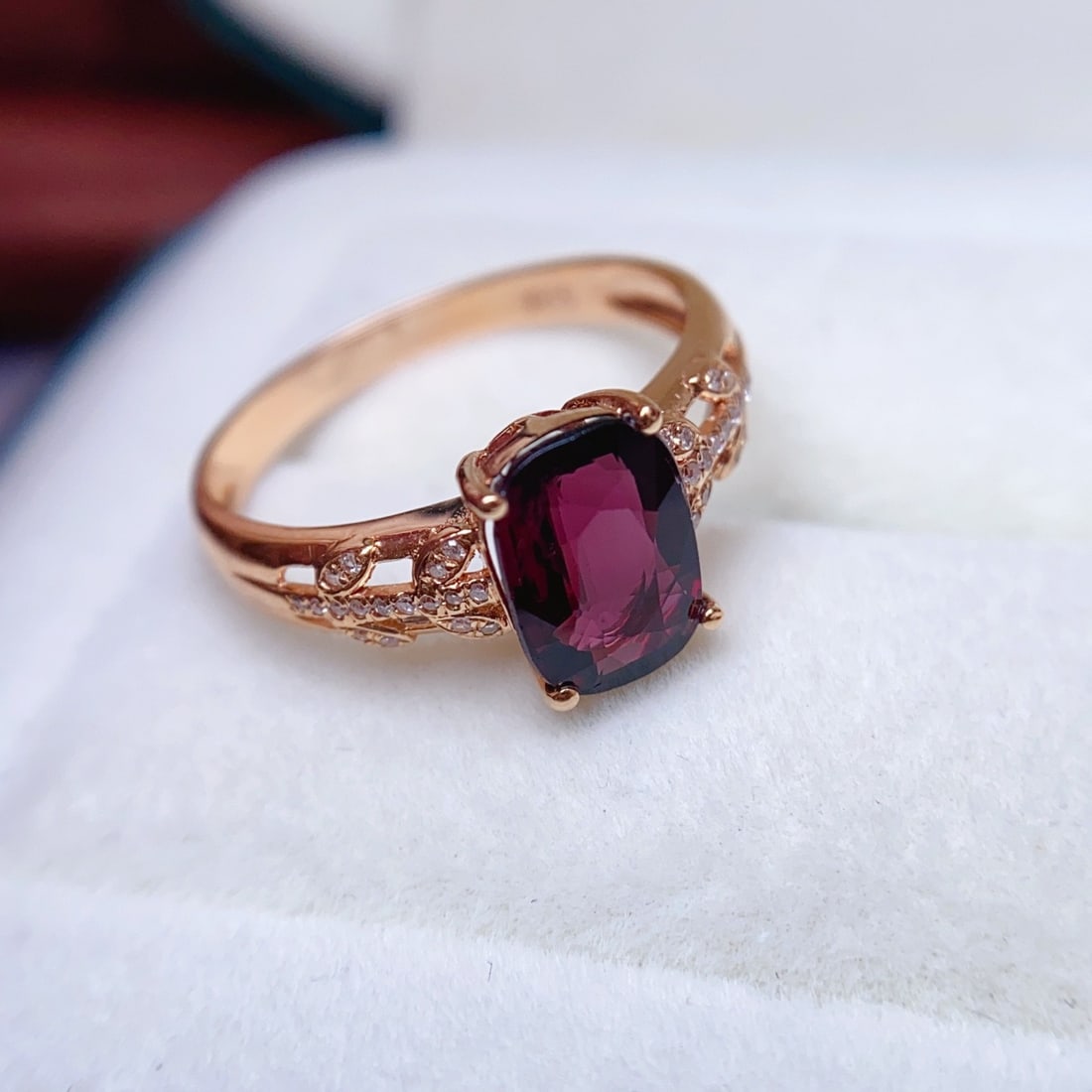 14k Gold 1.75 Ct Natural Tourmaline & Diamond Ring - 5