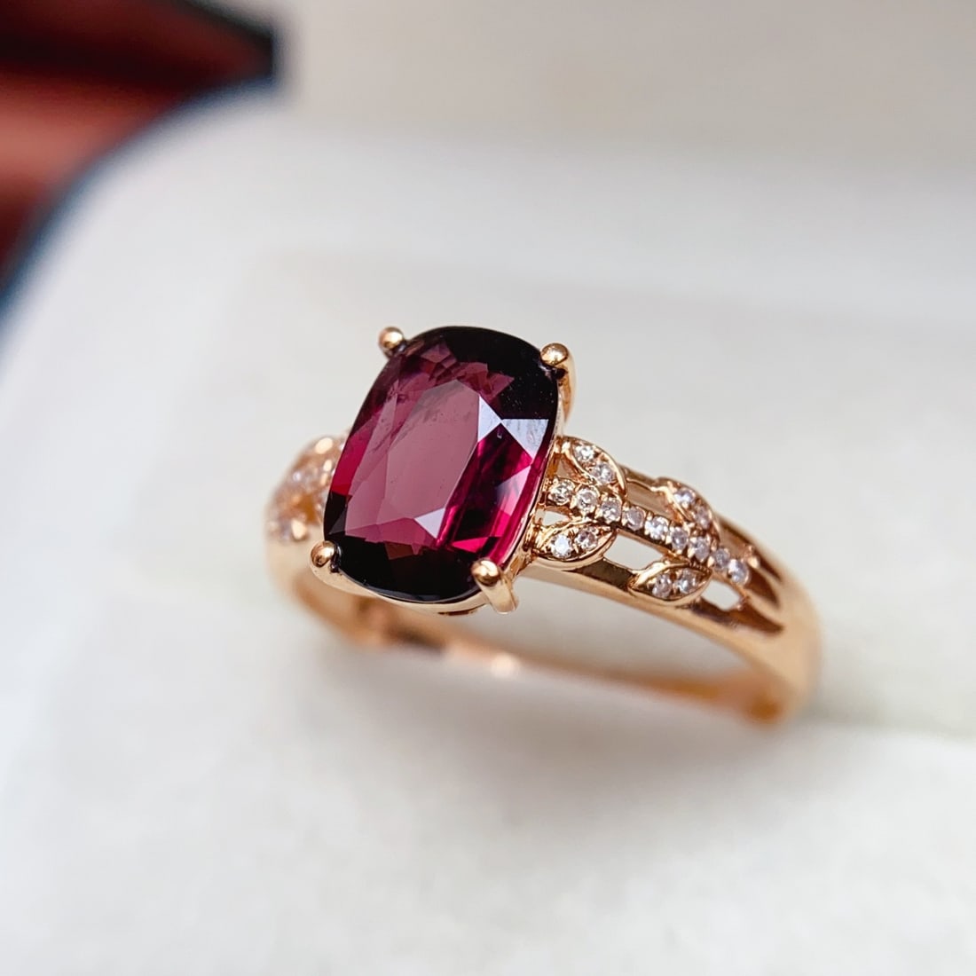 14k Gold 1.75 Ct Natural Tourmaline & Diamond Ring - 6