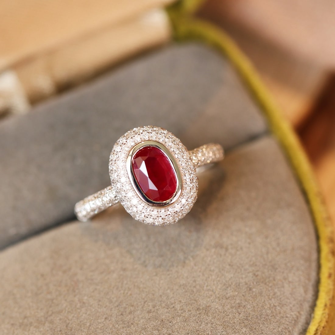 14k Gold 1.62 Ctw Natural Ruby & Diamond Ring - 3